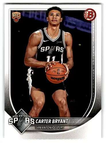 2025-26 Bowman #14 Carter Bryant NM-MT RC Rookie Spurs ID:82381 - Basketball Card Single