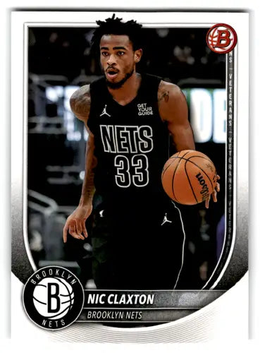 2025-26 Bowman #150 Nic Claxton NM-MT Nets ID:82413 - Basketball Card Single