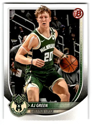 2025-26 Bowman #164 AJ Green NM-MT Bucks ID:82419 - Basketball Card Single