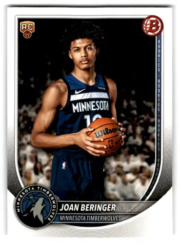 2025-26 Bowman #17 Joan Beringer NM-MT RC Rookie Timberwolves ID:82382 - Basketball Card Single