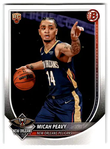 2025-26 Bowman #41 Micah Peavy NM-MT RC Rookie Pelicans ID:82384 - Basketball Card Single