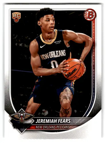 2025-26 Bowman #7 Jeremiah Fears NM-MT RC Rookie Pelicans ID:82380 - Basketball Card Single