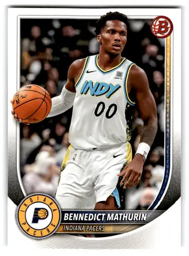 2025-26 Bowman #78 Bennedict Mathurin NM-MT Pacers ID:82398 - Basketball Card Single