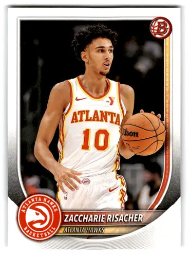 2025-26 Bowman #84 Zaccharie Risacher NM-MT Hawks ID:82402 - Baseball Card Single
