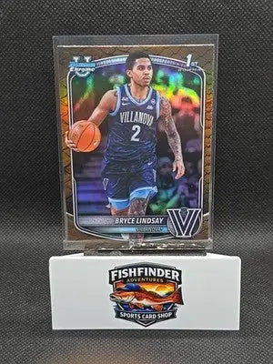 2025-26 Bowman Basketball Bryce Lindsay Villanova BCP-52 Reptilian Refractor - Basketball Card Single