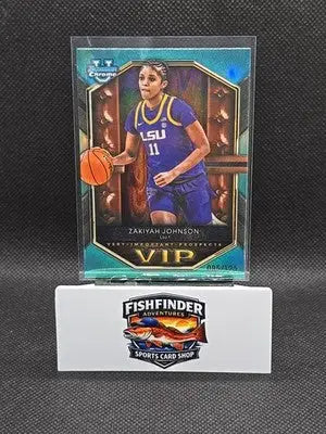 2025-26 Bowman Basketball - Zakiyah Johnson - VIP Aqua - #VIP-15 - LSU /125 - Basketball Card Single