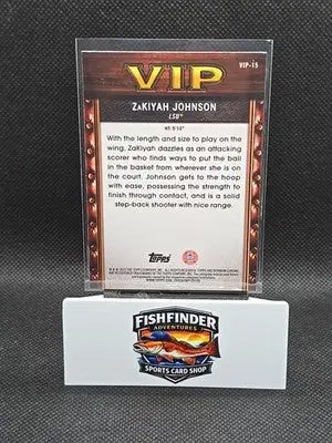 2025-26 Bowman Basketball - Zakiyah Johnson - VIP Aqua - #VIP-15 - LSU /125 - Basketball Card Single