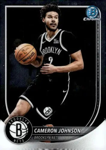 2025-26 Bowman Chrome #BCV-61 Cameron Johnson NM-MT Nets ID:82452 - Basketball Card Single