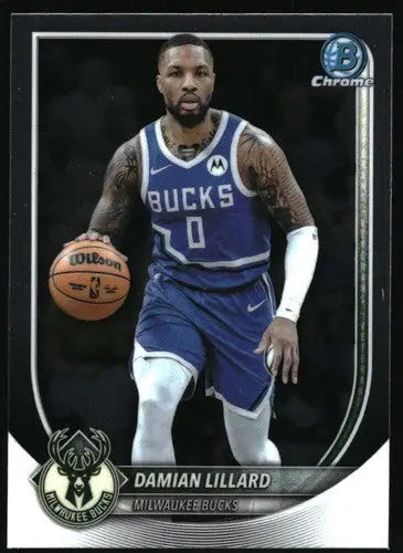 2025-26 Bowman Chrome #BCV-81 Damian Lillard NM-MT Bucks ID:82453 - Basketball Card Single