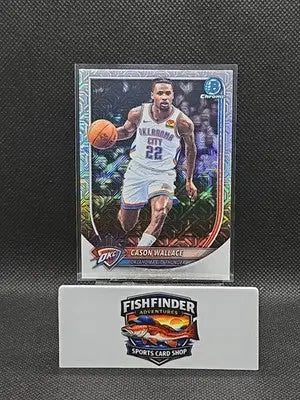2025-26 Bowman - Chrome Cason Wallace #BCV-185 Mojo Refractor - Basketball Card Single