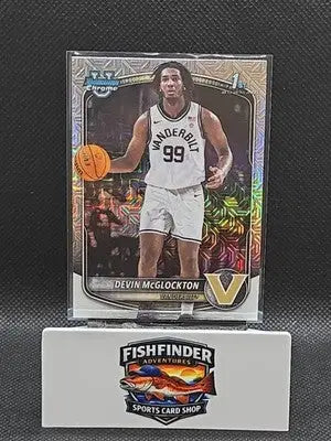 2025-26 Bowman Chrome Devin McGlockton 1st Bowman U Mojo Refractor #BCP-56 - Basketball Card Single