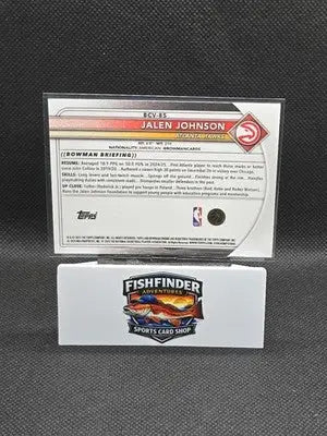 2025-26 Bowman - Chrome Jalen Johnson #BCV-85 Mojo Refractor - Basketball Card Single