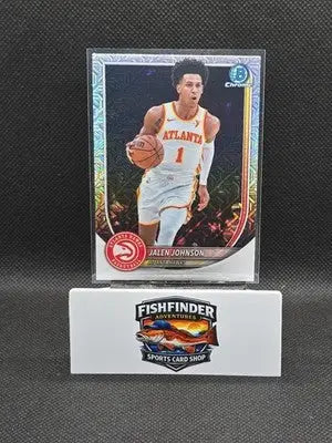 2025-26 Bowman - Chrome Jalen Johnson #BCV-85 Mojo Refractor - Basketball Card Single