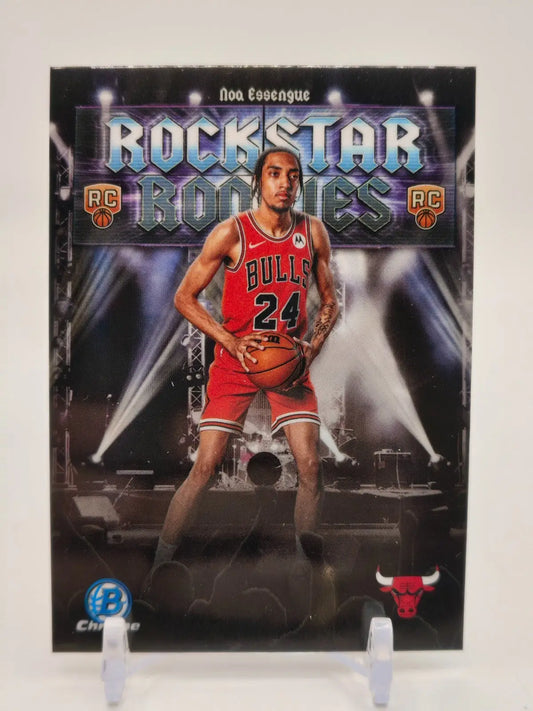 2025-26 Bowman Chrome Noa Essengue RR-12 Rockstar Rookies Rookie Card RC - Basketball Card Single
