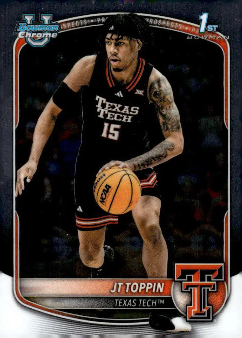 2025-26 Bowman Chrome Prospects #BCP-93 JT Toppin NM-MT ID:82463 - Basketball Card Single