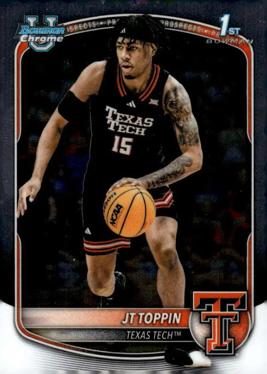 2025-26 Bowman Chrome Prospects #BCP-93 JT Toppin NM-MT ID:82463 - Basketball Card Single