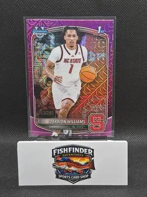 2025-26 Bowman - Chrome Prospects Darrion Williams #BCP-36 Fuchsia Mojo /299 - Basketball Card Single