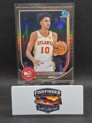 2025-26 Bowman Chrome Reptilian REFRACTOR Zaccharie Risacher #BCV-84 Hawks - Basketball Card Single