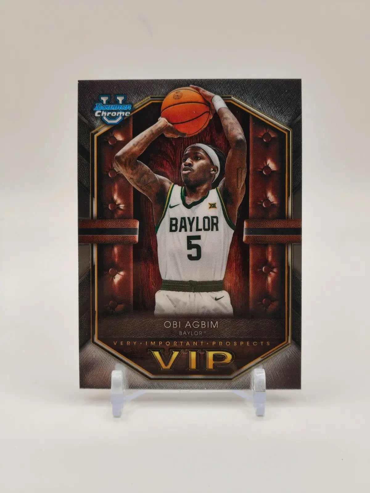 2025-26 Bowman Chrome U Obi Agbim VIP-21 Very Important Prospects - Basketball Card Single