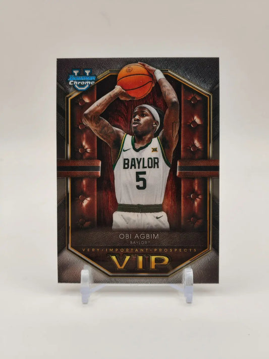 2025-26 Bowman Chrome U Obi Agbim VIP-21 Very Important Prospects - Basketball Card Single