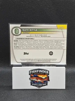 2025-26 Bowman Chrome University Nate Bittle Mojo Refractor #BCP-88 Oregon - Basketball Card Single