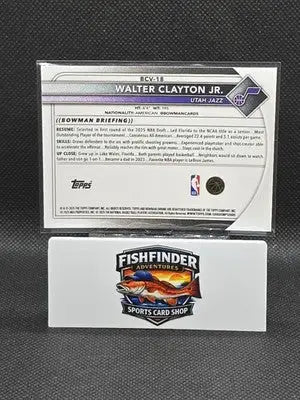 2025-26 Bowman Chrome Walter Clayton Jr. #BCV-18 Mega Mojo Refractor - Basketball Card Single