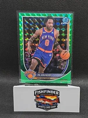 2025-26 Bowman OG Anunoby #BCV-63 Green Geometric Refractor /99 Knicks - Basketball Card Single