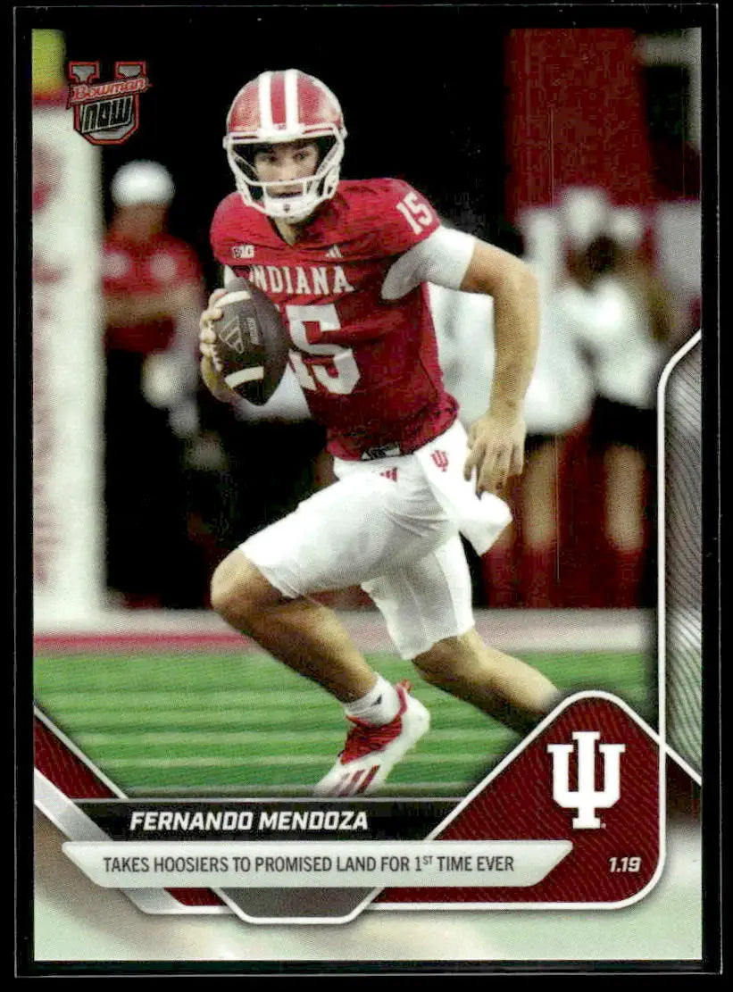 2025-26 Bowman U Now Fernando Mendoza #67 Promised Land Indiana Hoosiers - Basketball Card Single