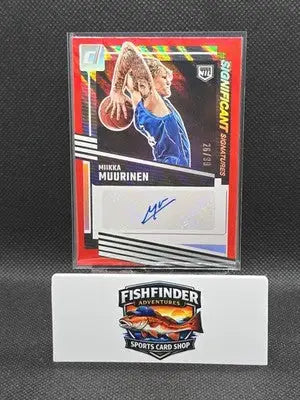2025-26 Donruss Miikka Muurinen NIL Significant Signatures Auto Red /99 Rookie - Basketball Card Single