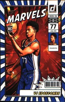 2025-26 Donruss Net Marvels #18 Jeremiah Fears Rookie RC - Basketball Card Single
