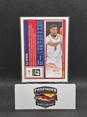 2025-26 Donruss Optic KJ Lewis #94 Purple Velocity /75 - Basketball Card Single