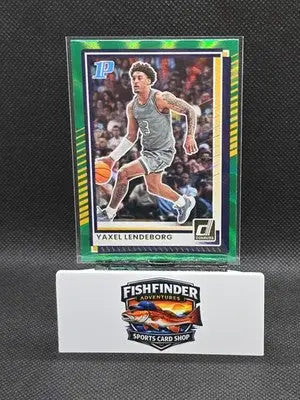 2025-26 Donruss Yaxel Lendeborg #75 Green Laser Holo - Basketball Card Single