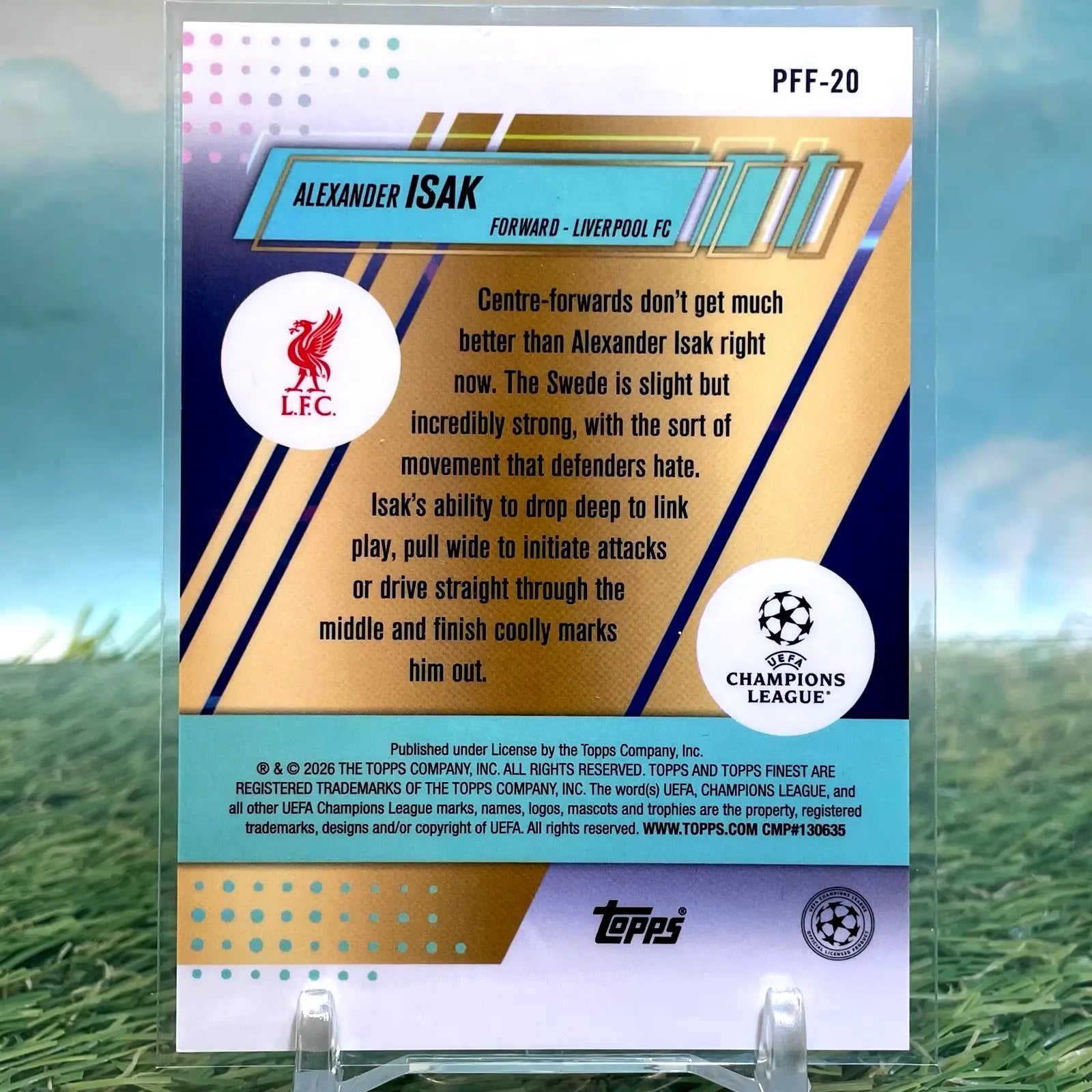 2025-26 Finest UEFA Alexander Isak Prized Footballers Fusion Variations PFF-20