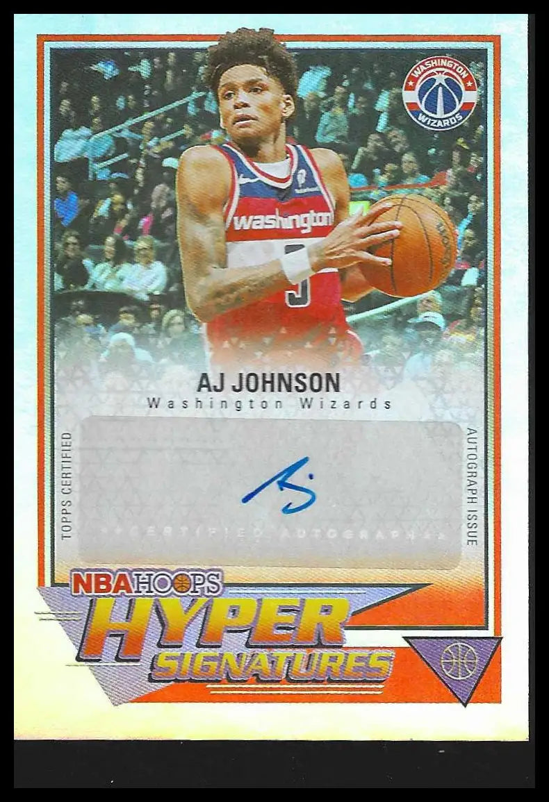 2025-26 Hoops Hyper Signatures #HHS-AJ AJ Johnson AUTO - Basketball Card Single