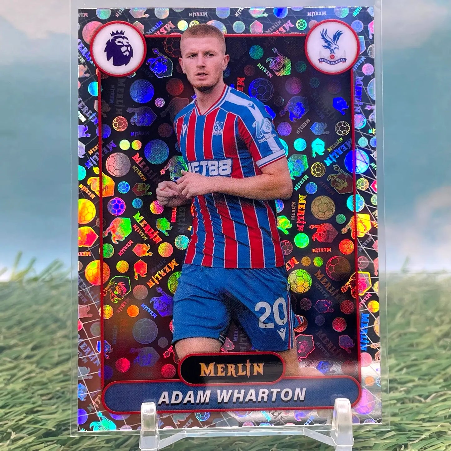 2025-26 Merlin Premier League #77 Adam Wharton Vintage Refractor - Soccer Card Single