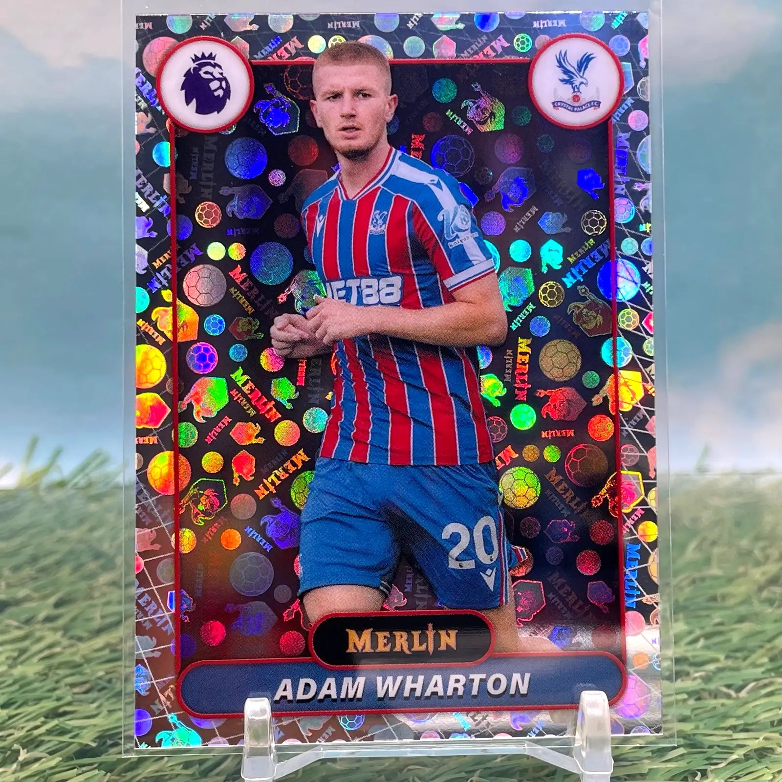 2025-26 Merlin Premier League #77 Adam Wharton Vintage Refractor - Soccer Card Single