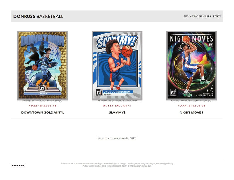 2025-26 Panini Donruss Basketball Hobby Box - Basketball Card Box