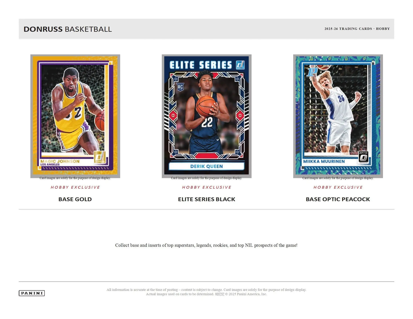 2025-26 Panini Donruss Basketball Hobby Box - Basketball Card Box