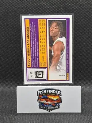 2025-26 Panini Donruss Rated Rookie #23 Adou Thiero Red Cracked Ice - Basketball Card Single