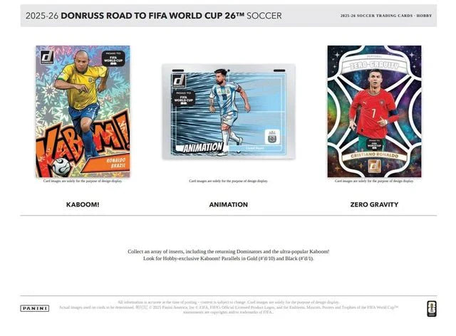2025-26 Panini Donruss Road To FIFA World Cup 2026 Soccer Hobby Box | Columbia Sports Cards