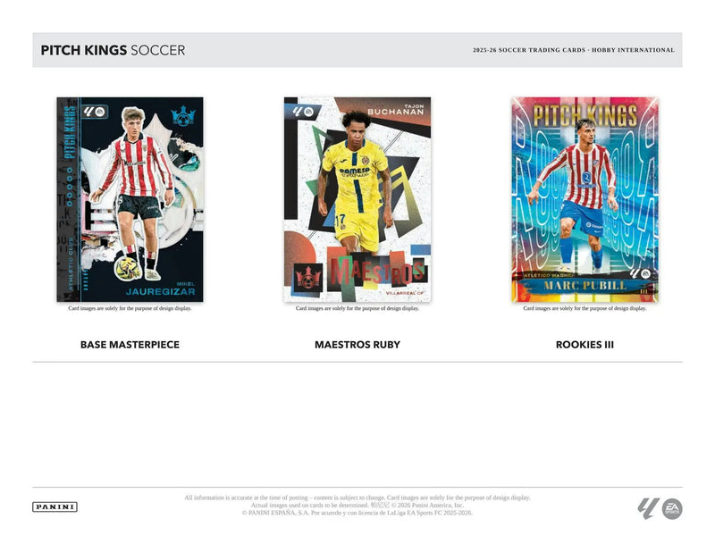 2025/26 Panini Pitch Kings Soccer Hobby International Box | Columbia Sports Cards - Soccer Card Box
