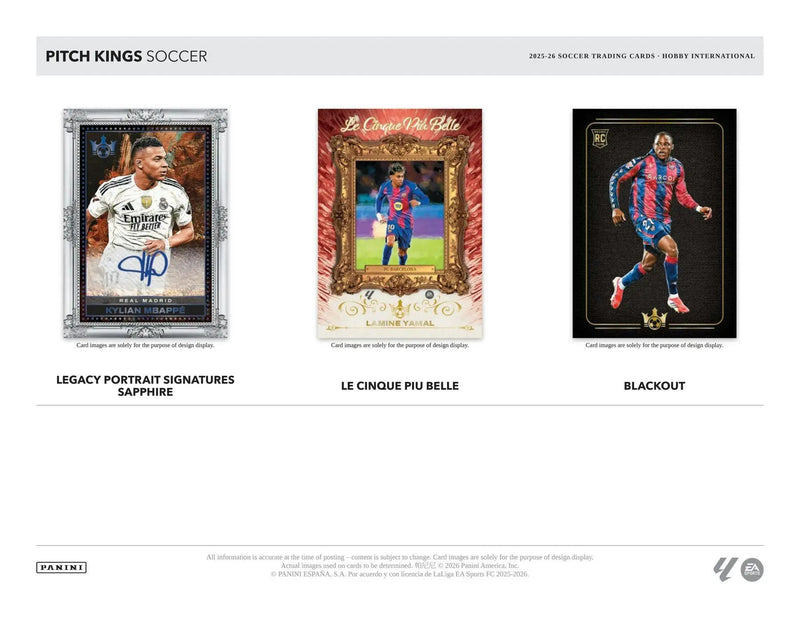 2025/26 Panini Pitch Kings Soccer Hobby International Box | Columbia Sports Cards - Soccer Card Box