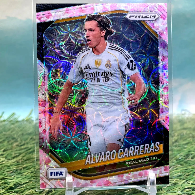 2025-26 Panini Prizm FIFA Alvaro Carreras Choice Cherry Blossom Prizm /28