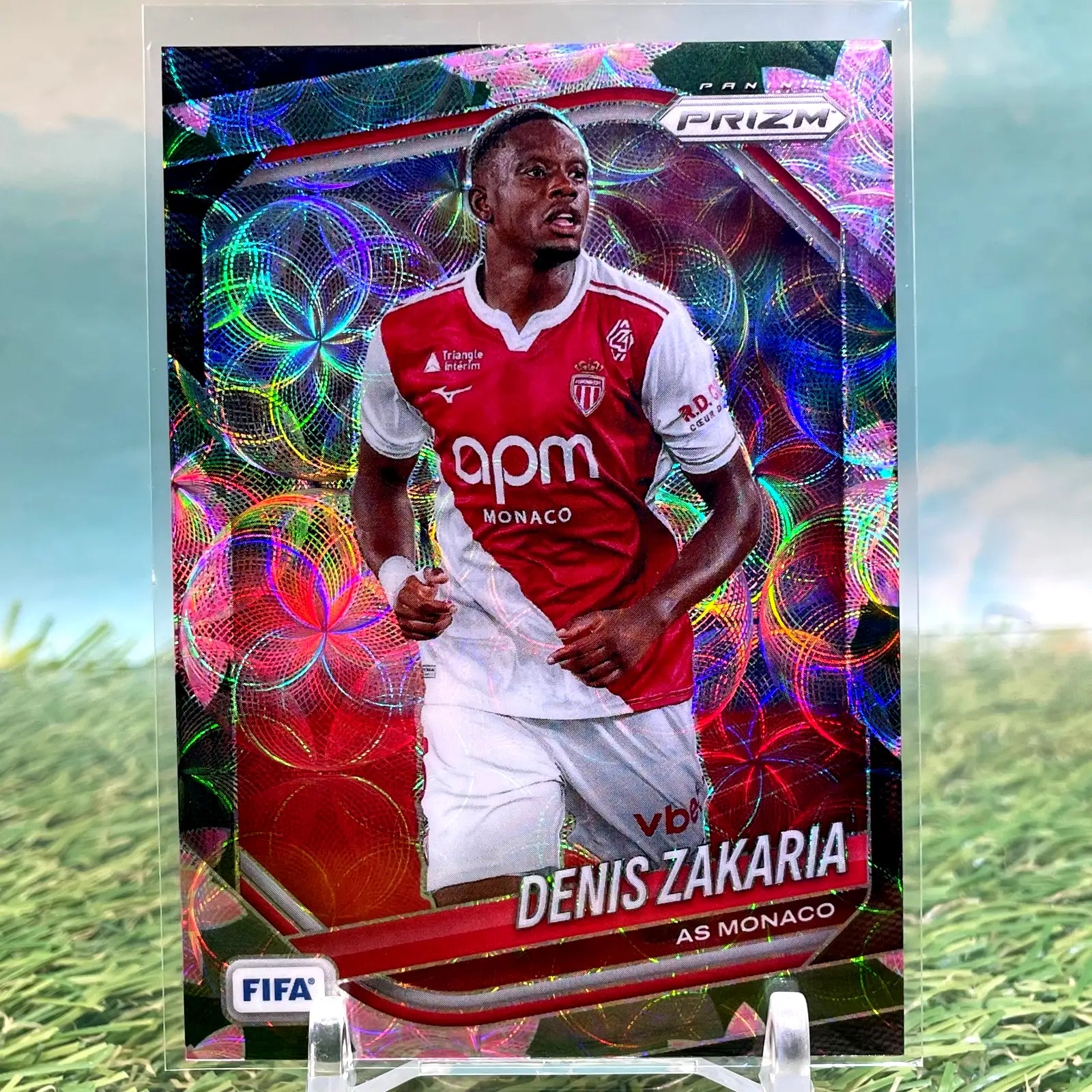 2025-26 Panini Prizm FIFA Denis Zakaria Lotos Flower Prizm /18 AS Monaco - Soccer Card Single