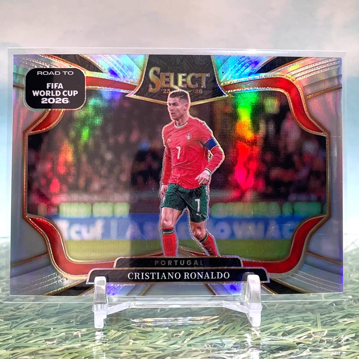 2025-26 Panini Select FIFA World Cup Cristiano Ronaldo Field Level Silver Prizm - Soccer Card Single