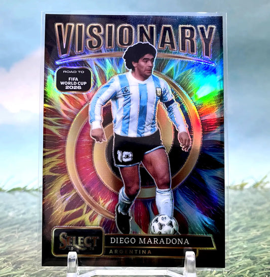 2025-26 Panini Select FIFA World Cup Diego Maradona Visionary Argentina - Soccer Card Single