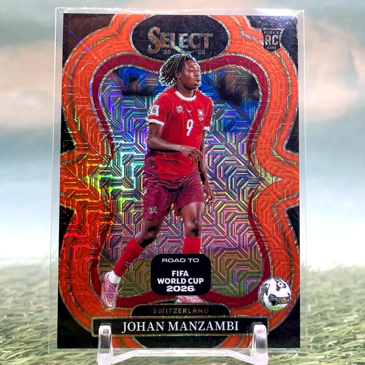 2025-26 Panini Select FIFA World Cup Johan Manzambi #192 Pink Mojo /825 (RC) - Soccer Card Single
