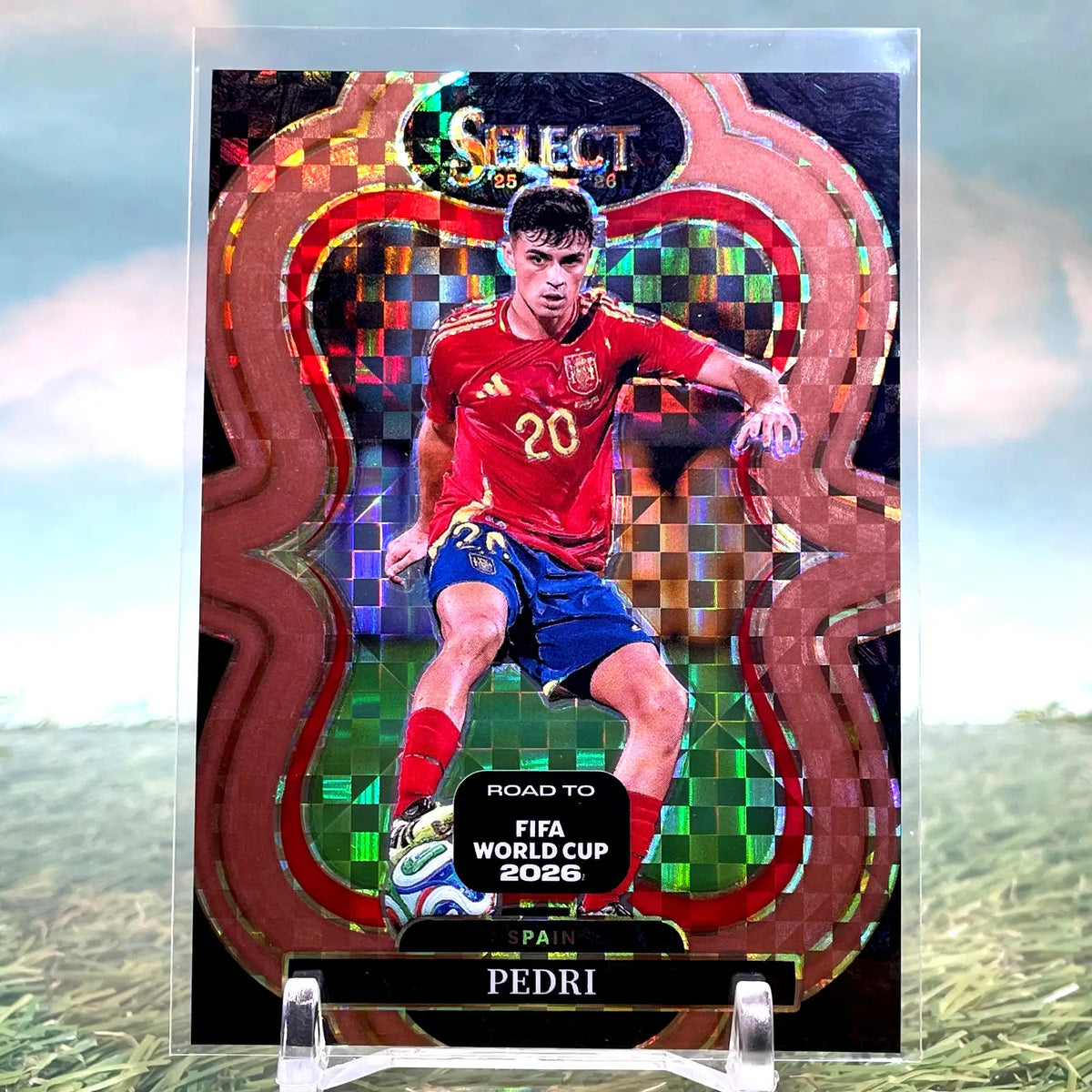 2025-26 Panini Select FIFA World Cup Pedri Bronze Checker /130 #168 Spain - Soccer Card Single