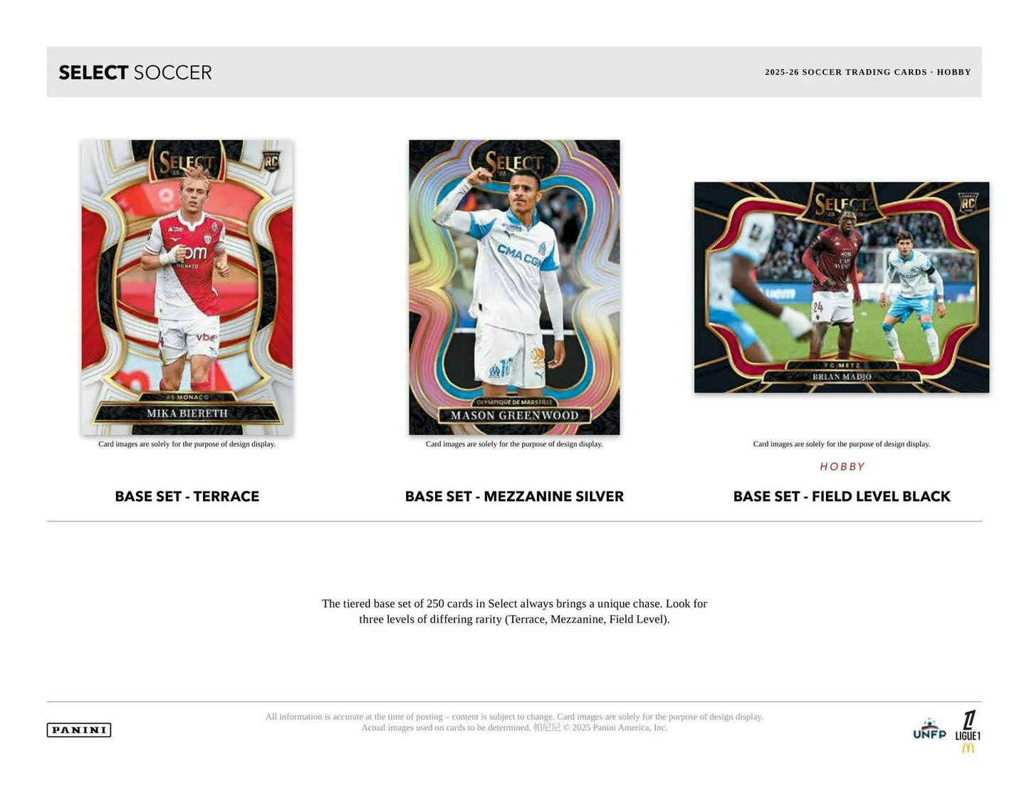2025/26 Panini Select Ligue 1 Soccer H2 Box | Columbia Sports Cards - Soccer Card Box
