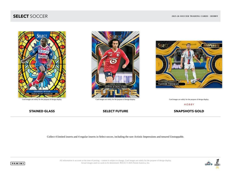 2025/26 Panini Select Ligue 1 Soccer H2 Box | Columbia Sports Cards - Soccer Card Box